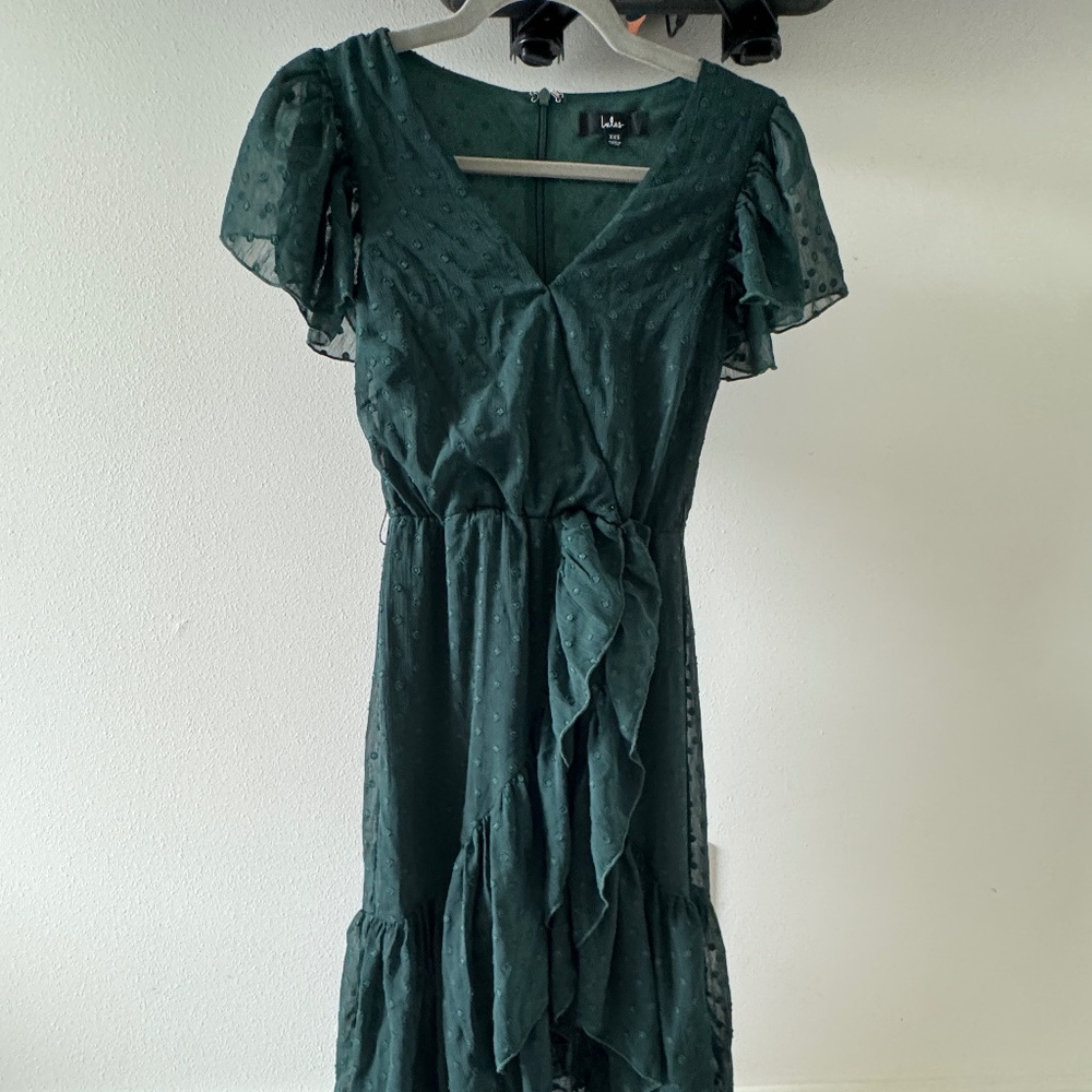 Hunter Green Wrap Dress